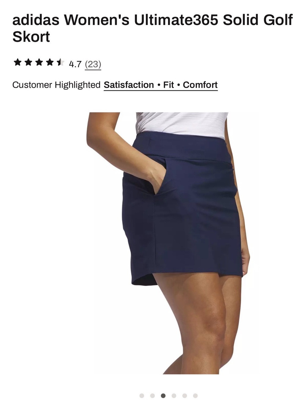 NWT Adidas Women’s Ultimate365 Golf Skort